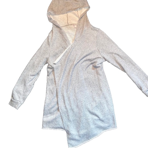 NWOT- New Juicy Courture Glittery Grey Open Front Hoodie - Picture 3 of 9